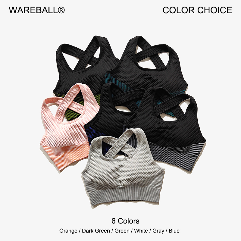 Sports Bra Racerback - WAREBALL 6 couleurs Yoga Sport soutien-gorge