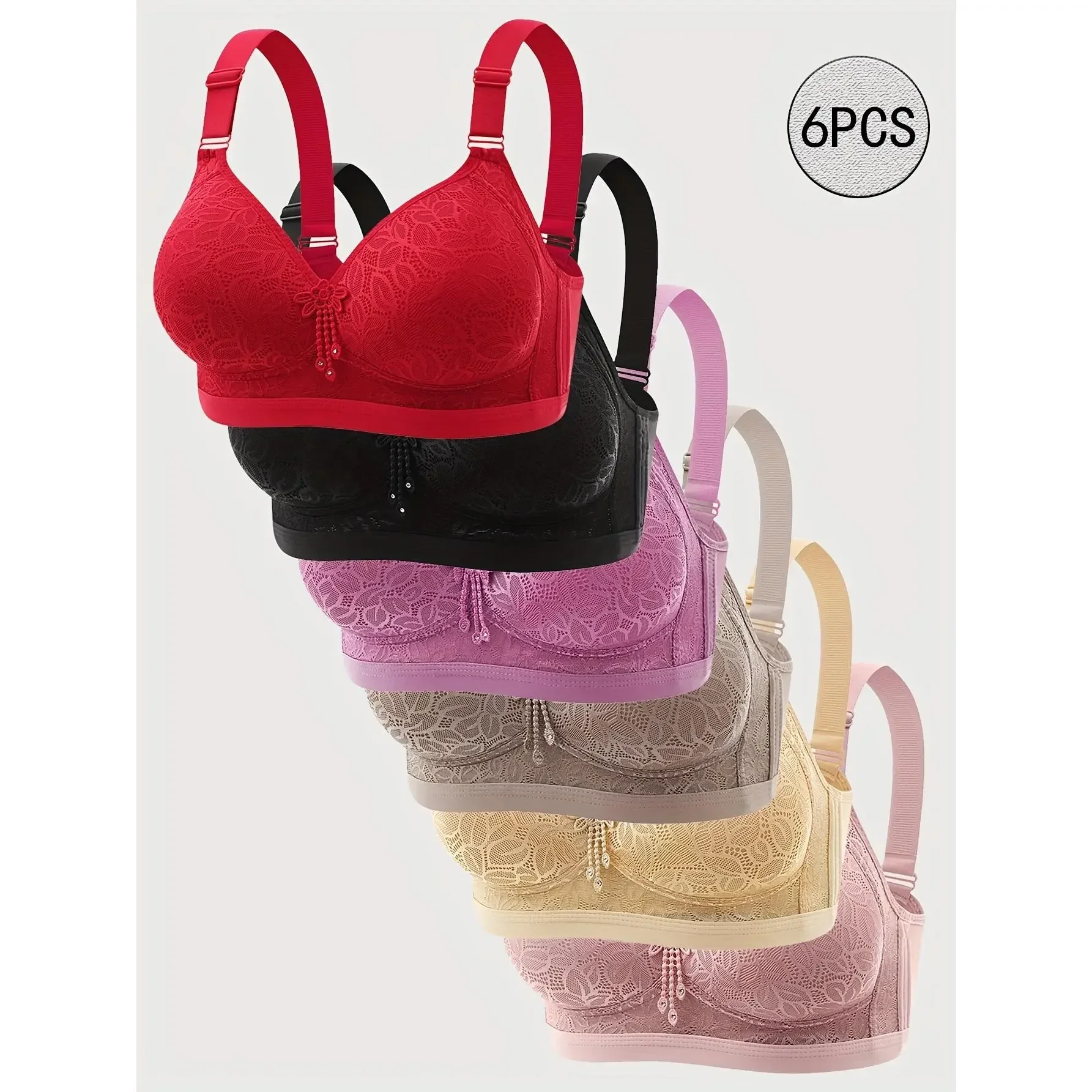 Lot de 6 soutiens-gorge push-u - T Shirt Bra Seamless avis et prix