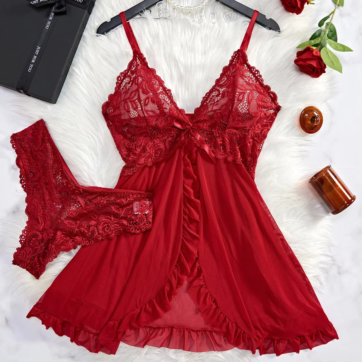 Ensemble 2 pièces de lingerie  - Lace Bralette Set avis et prix