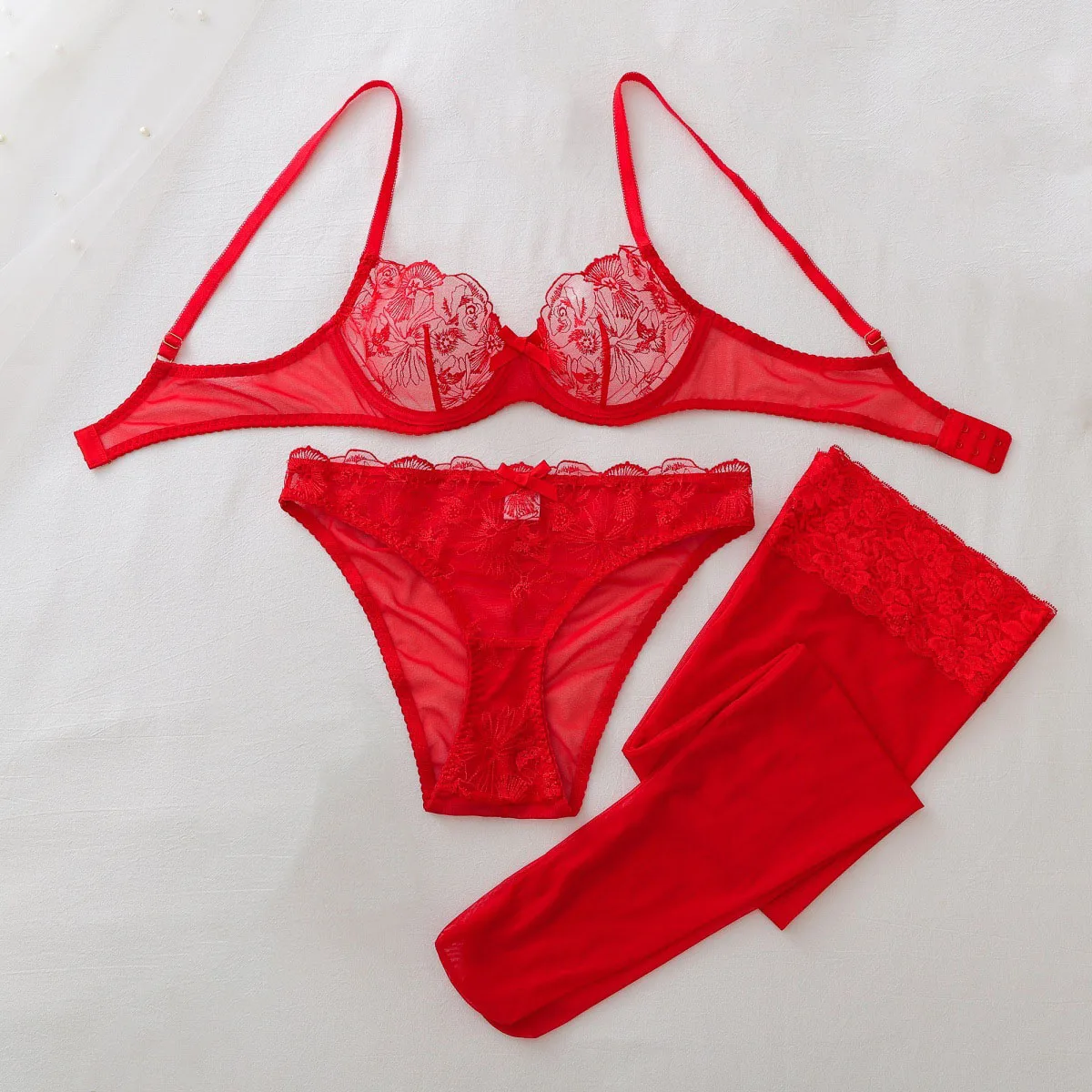 Ensemble érotique en résille t - Sheer Mesh Bra avis et prix